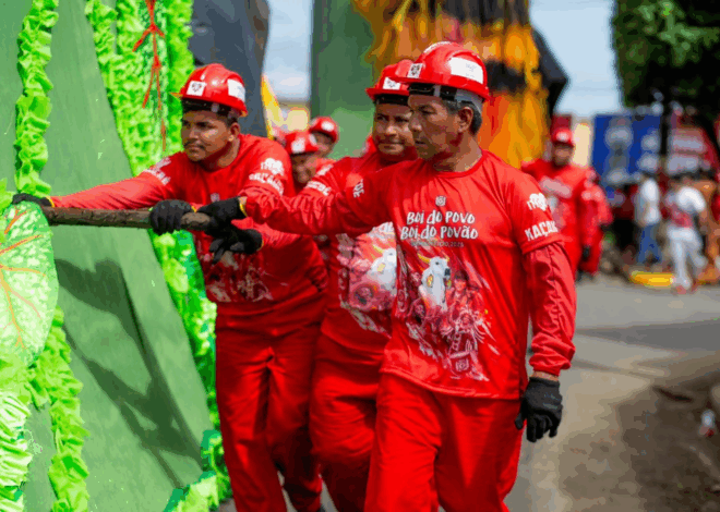 Boi Garantido dá início ao translado das alegorias para o Festival de Parintins 2025