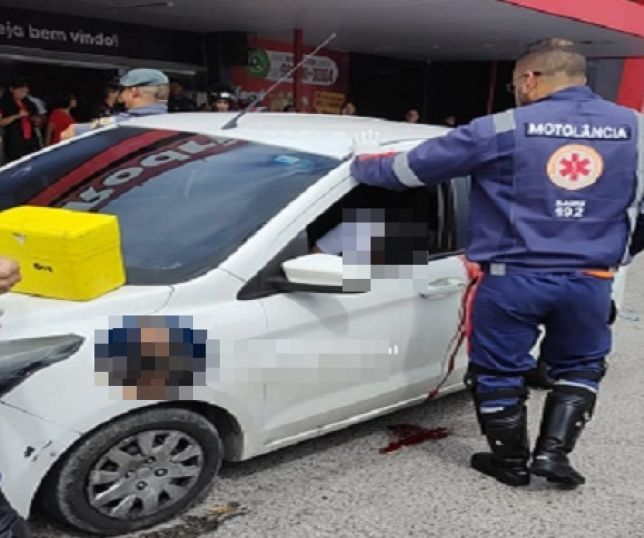 Motorista de aplicativo é executado a tiros na cabeça. Vídeo!