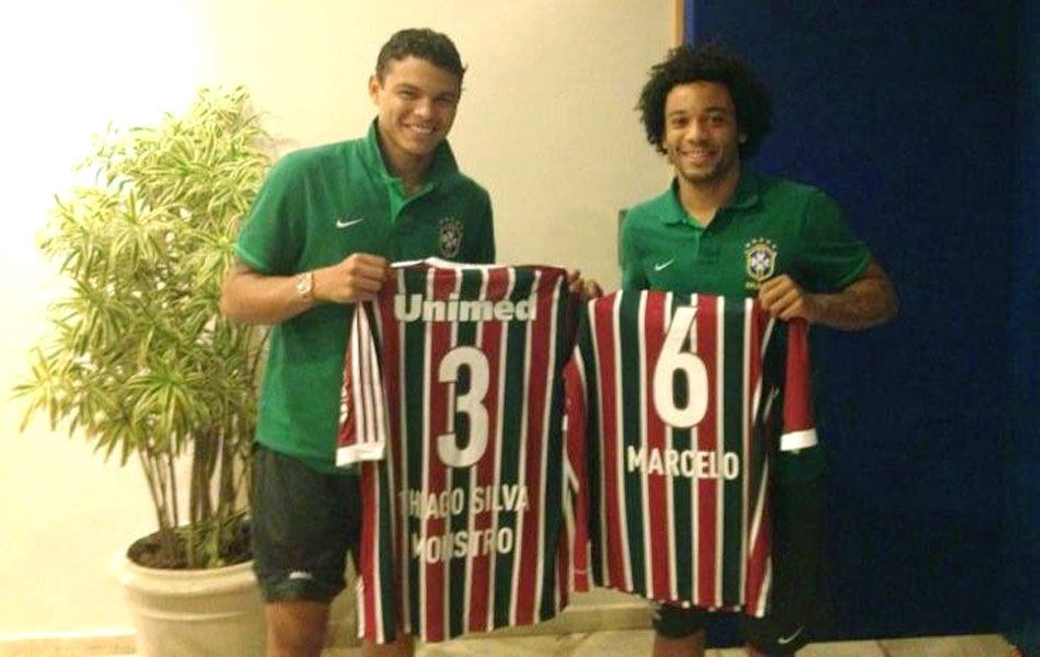 Medalhão Thiago Silva no Fluminense