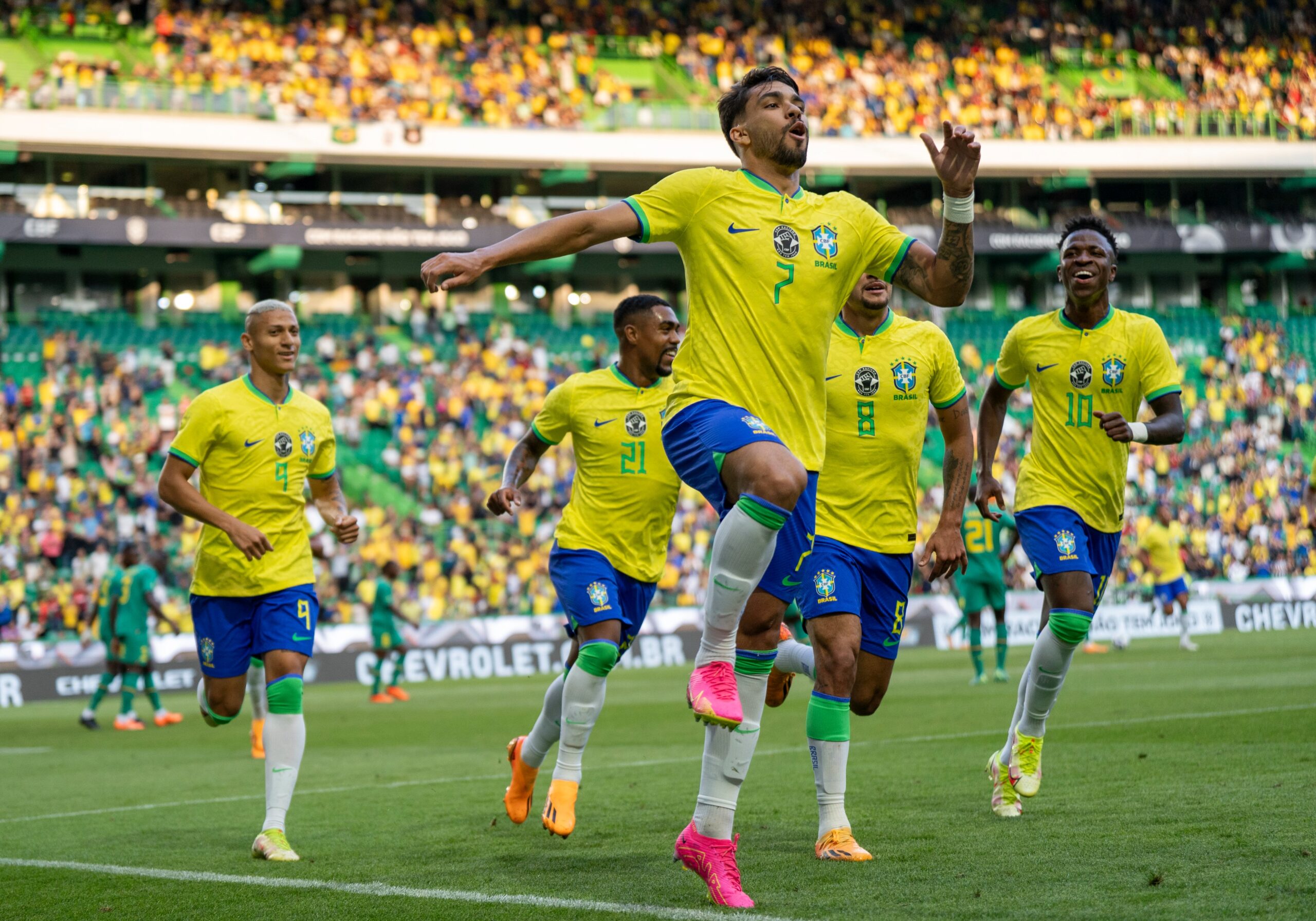 Senegal goleia a seleção brasileira por 4 a 2 em Lisboa Portugal.