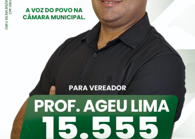 Ageu Lima  (MDB) é um dos nomes fortes para a Câmara de Beruri