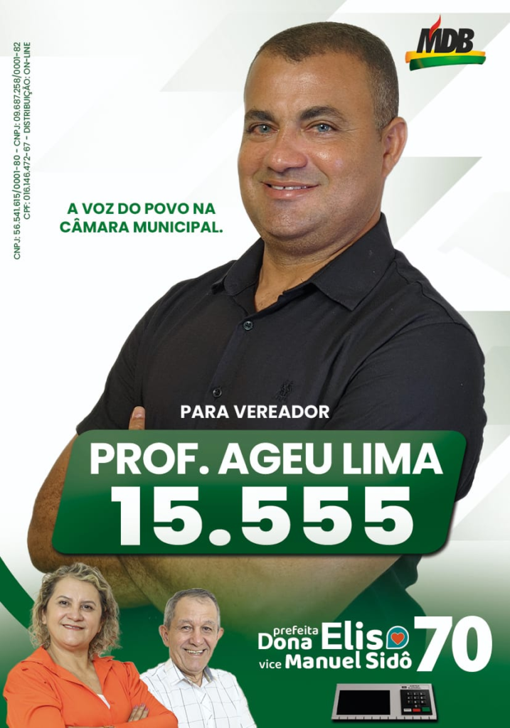 Ageu Lima  (MDB) é um dos nomes fortes para a Câmara de Beruri