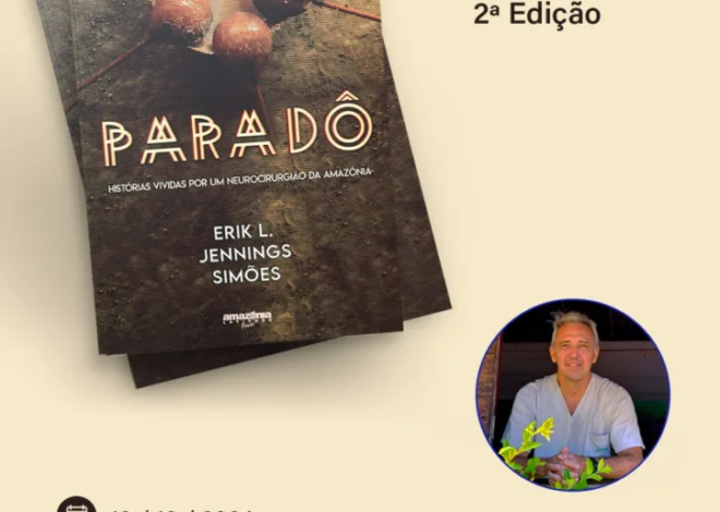 Sextou com o lançamento da 2ª edição do livro paradô do Dr. Erik Jennings no centro recreativo