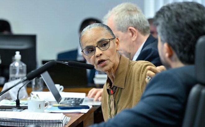 Após bate-boca no Senado, Marina vai a Motta e pede para travar votação de licenciamento ambiental