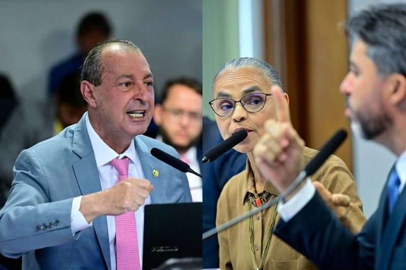 Senador Omar Aziz trava discussão acalorada com Marina Silva sobre a Br-319