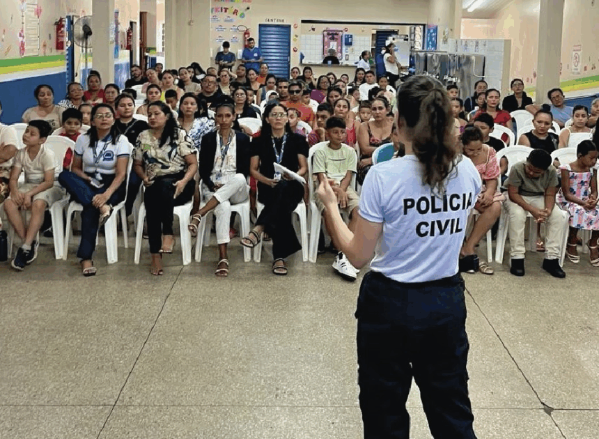 PC-AM promove palestras sobre o combate a crimes contra crianças e adolescentes em escolas de Beruri
