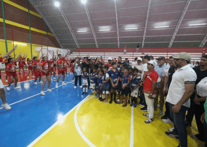 Parintins recebe Ginásio Poliesportivo revitalizado ao lado do Bumbódromo.