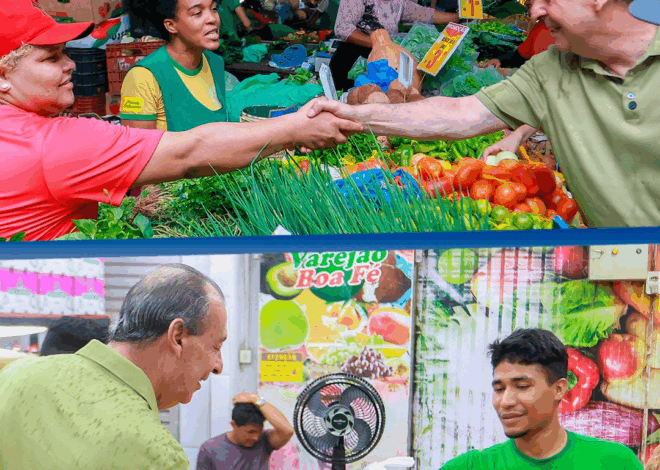 No feriado da Consciência Negra, Omar Aziz percorre a Feira do Mutirão e aproxima diálogo com trabalhadores