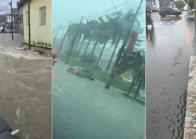 Chuva intensa castiga Manaus e deixa rastro de ocorrências em toda a cidade