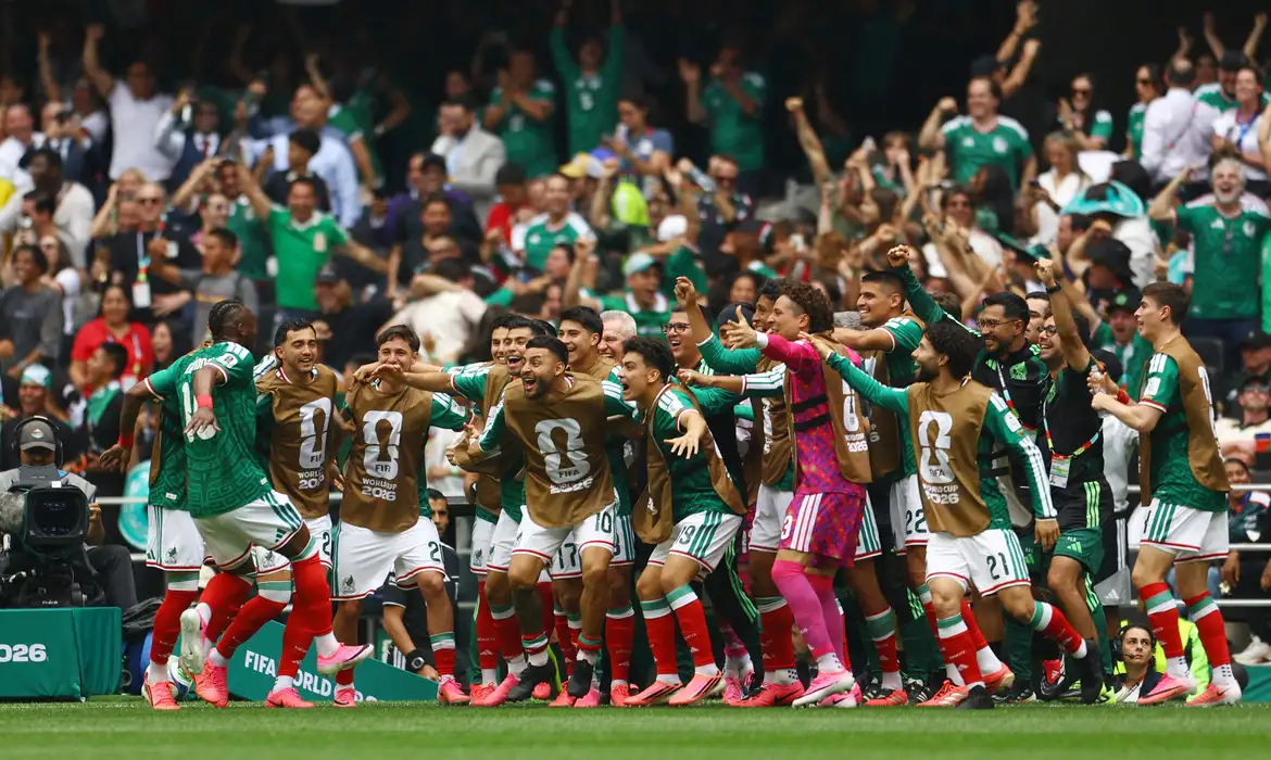 México vence África do Sul no 1° jogo da Copa do Mundo 2026.